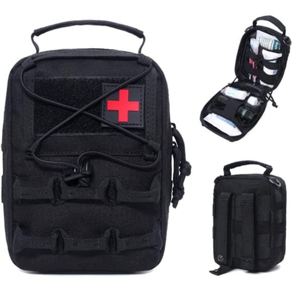 Medical Molle Pouch, Admin Tactical Pouch First Aid Pouch Include USA Flag Patch - Picture 1 of 6